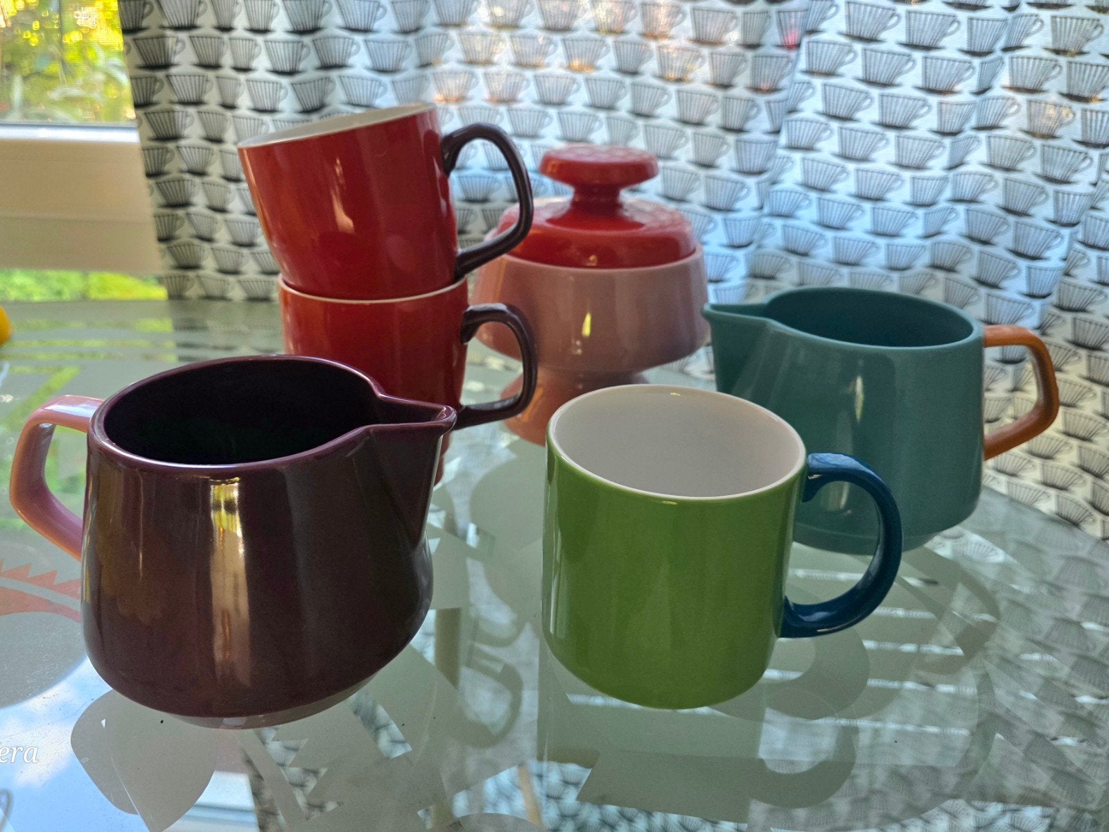 sagaform retro pop collectie Ann-Carin Wiktorsson puntgaaf!, Keramiek, Vintage, Ophalen of Verzenden, Zo goed als nieuw