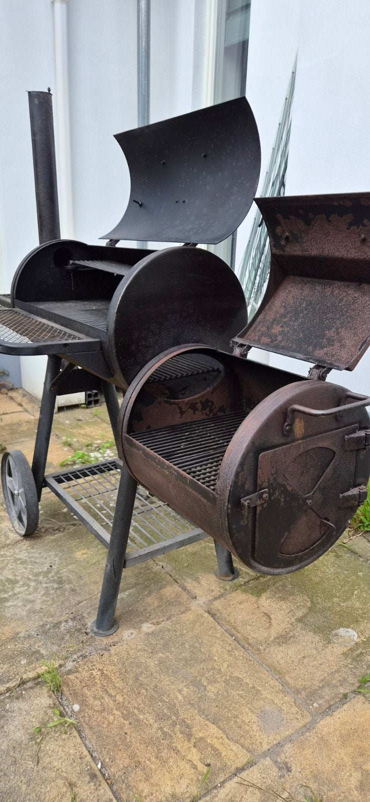 Taino Yuma professionele smoker/bbq/grill. 90 kg 3,5mm staal, Ophalen, Gebruikt, TAINO