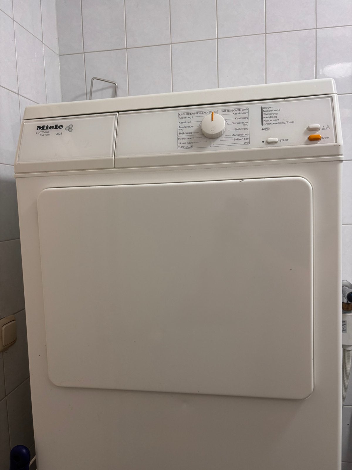 Miele droger, Witgoed en Apparatuur, Wasdrogers, Ophalen, Gebruikt, Luchtafvoer, Minder dan 85 cm
