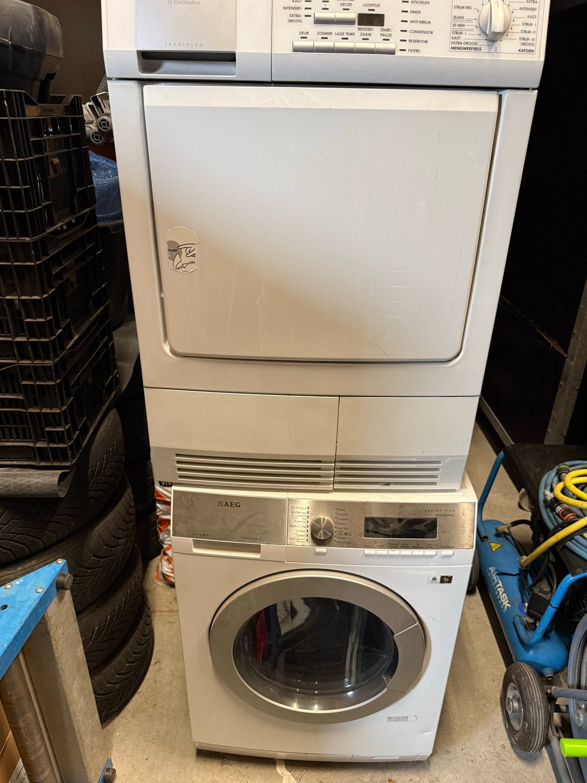 AEG Lavamat L88689FL2 Wasmachine met AEG Lavatherm Droger, 8 tot 10 kg, Ophalen, Gebruikt, 85 tot 90 cm