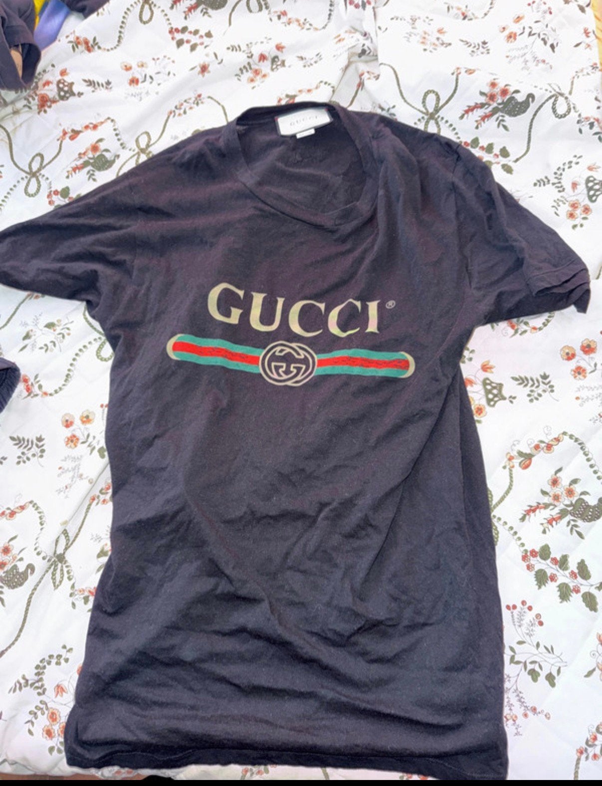 Gucci t-shirt origineel maat S, Ophalen of Verzenden, Zo goed als nieuw, Zwart