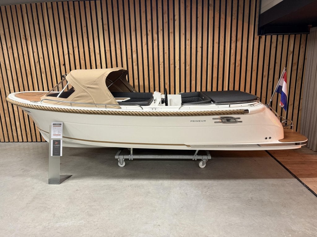 NwStaat! PRIMEUR 610 EXCLUSIVE '30PK SUZUKI' OPTIES! 615 620, Watersport en Boten, Tender, 0 cm, Primeur, 2 m