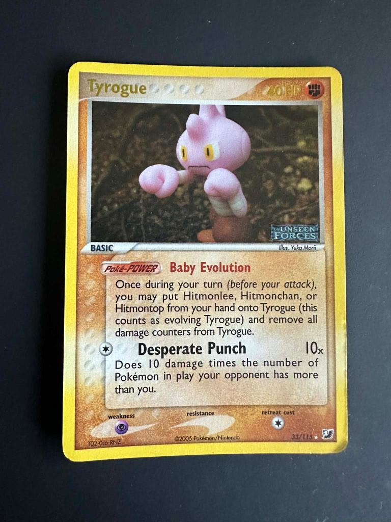 Tyrogue - Unseen Forces, Ophalen of Verzenden, Gebruikt, Losse kaart, Foil