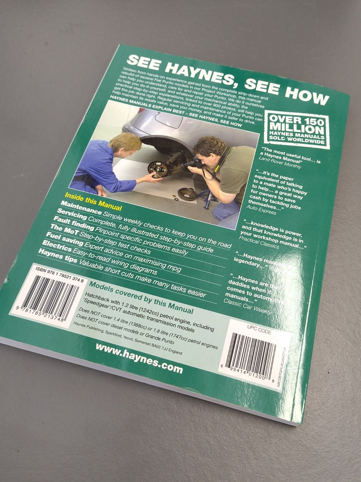 Haynes Owners Workshop Manual Fiat Punto (1999-2007), Boeken, Ophalen of Verzenden, Zo goed als nieuw, Overige merken, Haynes