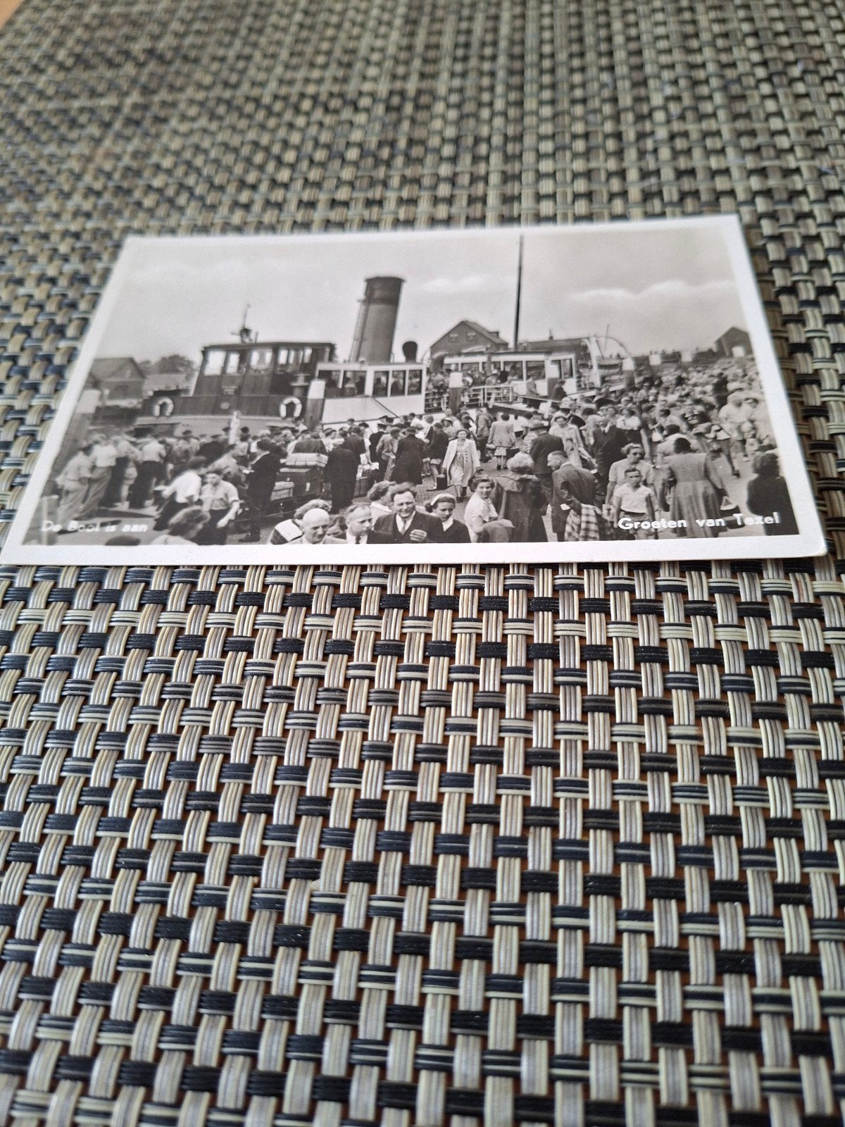 Oudeschild Texel Teso 1955, Verzamelen, Ophalen of Verzenden, 1940 tot 1960, Gelopen, Waddeneilanden