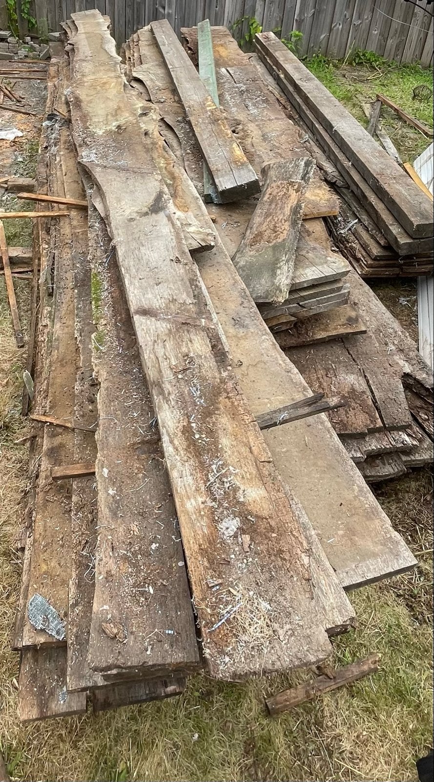 Oude eiken planken - doe een goed bod en ik ben vlot, Doe-het-zelf en Verbouw, Ophalen, Gebruikt, 25 tot 50 mm, Eiken
