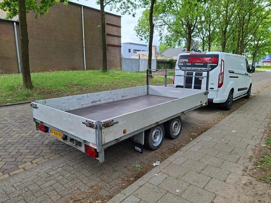Weyer plateauwagen 350x190cm - 3000kg, Ophalen, Zo goed als nieuw