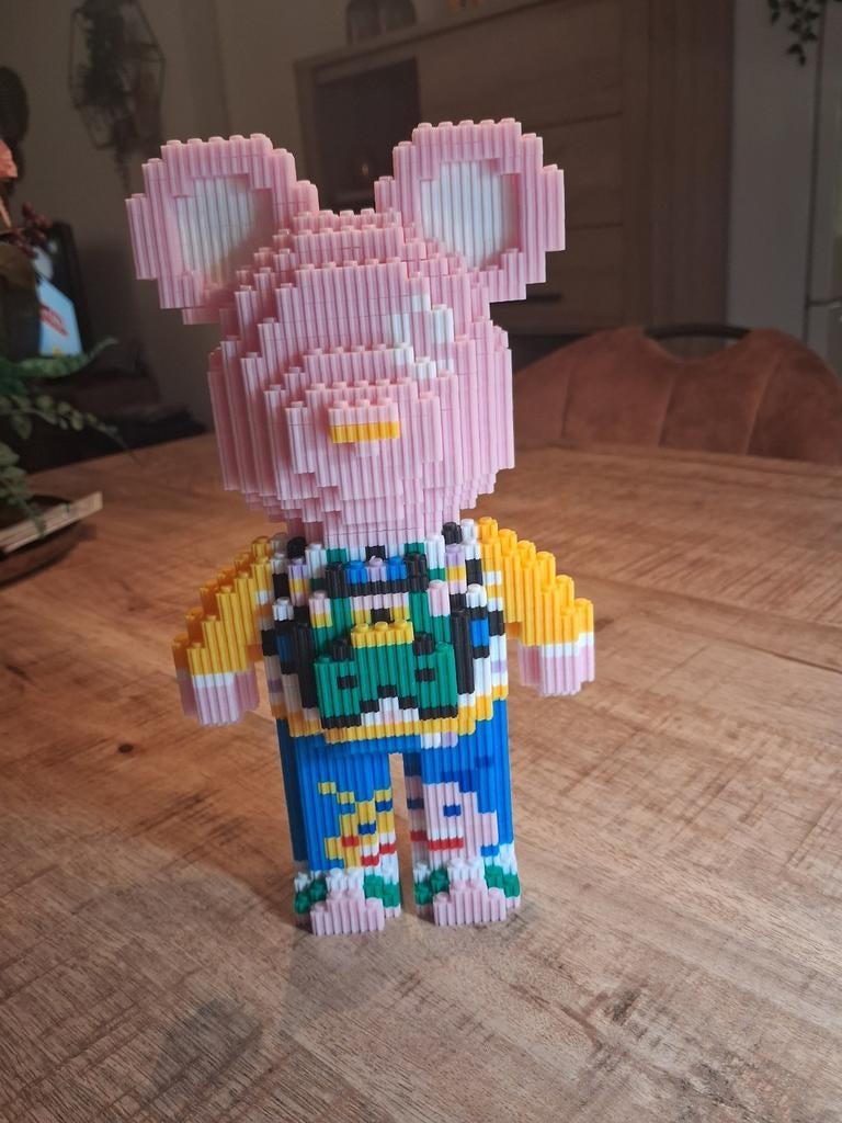Leuk beertje van micro bouwsteentjes, Ophalen, Zo goed als nieuw, Overige merken