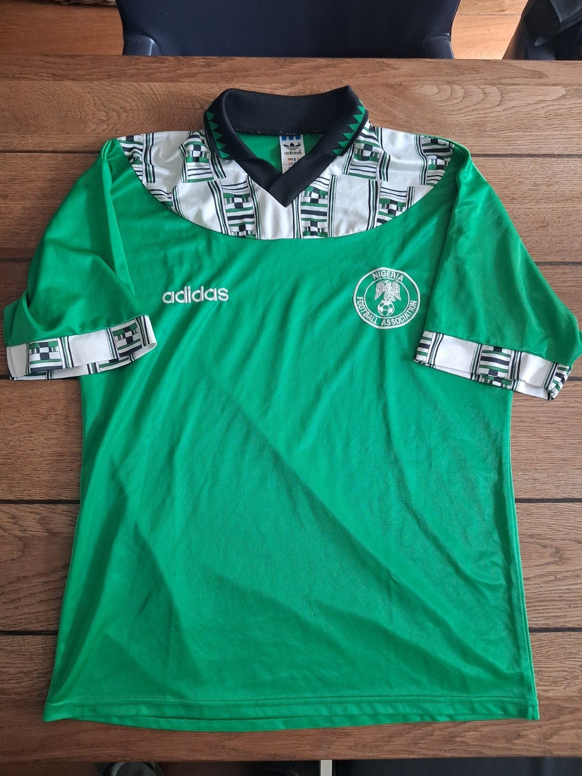 Nigeria shirt vintage Adidas 1994 large, Ophalen of Verzenden, Zo goed als nieuw, Maat 52/54 (L)