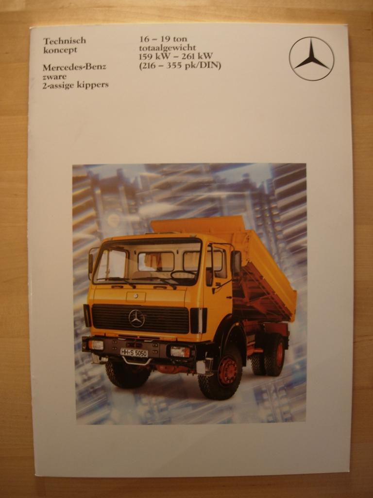 Mercedes Zware Kipper Brochure 1984 - 1622 t/m 1936, Zo goed als nieuw, Mercedes-Benz, Mercedes, Ophalen of Verzenden