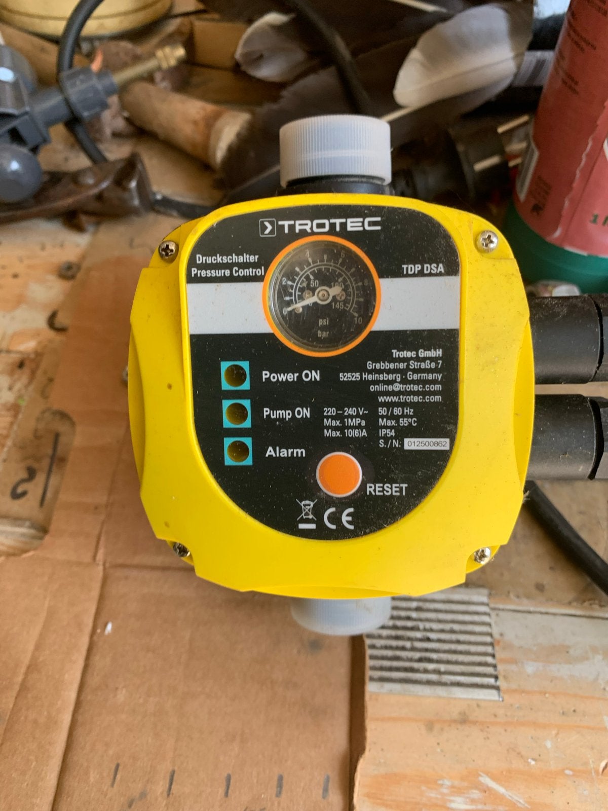 Trotec TDP DSA Drukregelaar voor Pompen, Ophalen, Gebruikt, Elektrisch, Overige typen