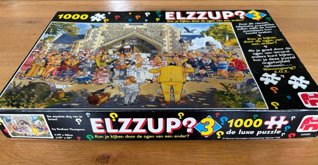 Elzzup 3 Legpuzzel 1000 stukjes - Graham Thompson, Ophalen of Verzenden, 500 t/m 1500 stukjes, Gebruikt, Legpuzzel