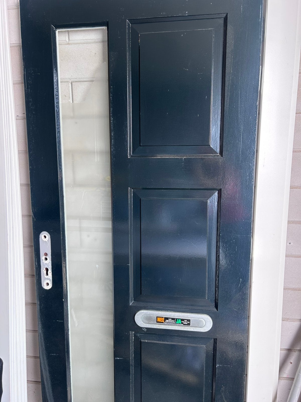 Hardhouten voordeur, Ophalen, Gebruikt, 80 tot 100 cm, Buitendeur