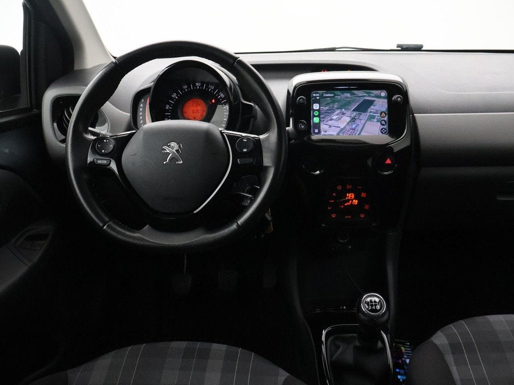 Peugeot 108 1.0 e-VTi ALLURE 5-DEURS + APPLE CARPLAY | CAMER, Auto's, Peugeot, Voorwielaandrijving, Stof, Gebruikt, 4 stoelen