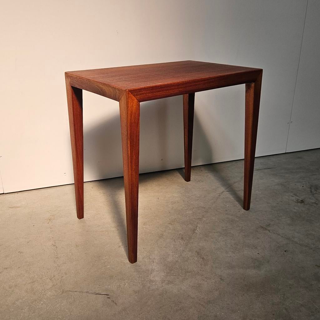 Vintage Deense bijzettafel Severin Hansen, teak, Ophalen of Verzenden