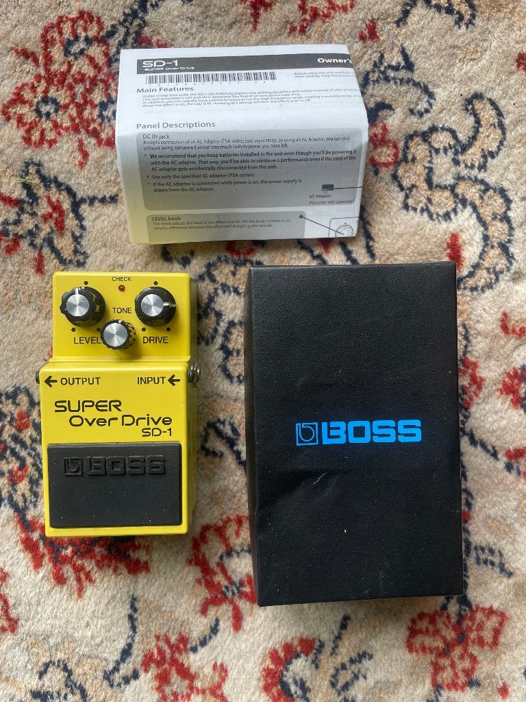 Boss Super OverDrive SD-1 gitaarpedaal, Ophalen of Verzenden, Zo goed als nieuw, Distortion, Overdrive of Fuzz