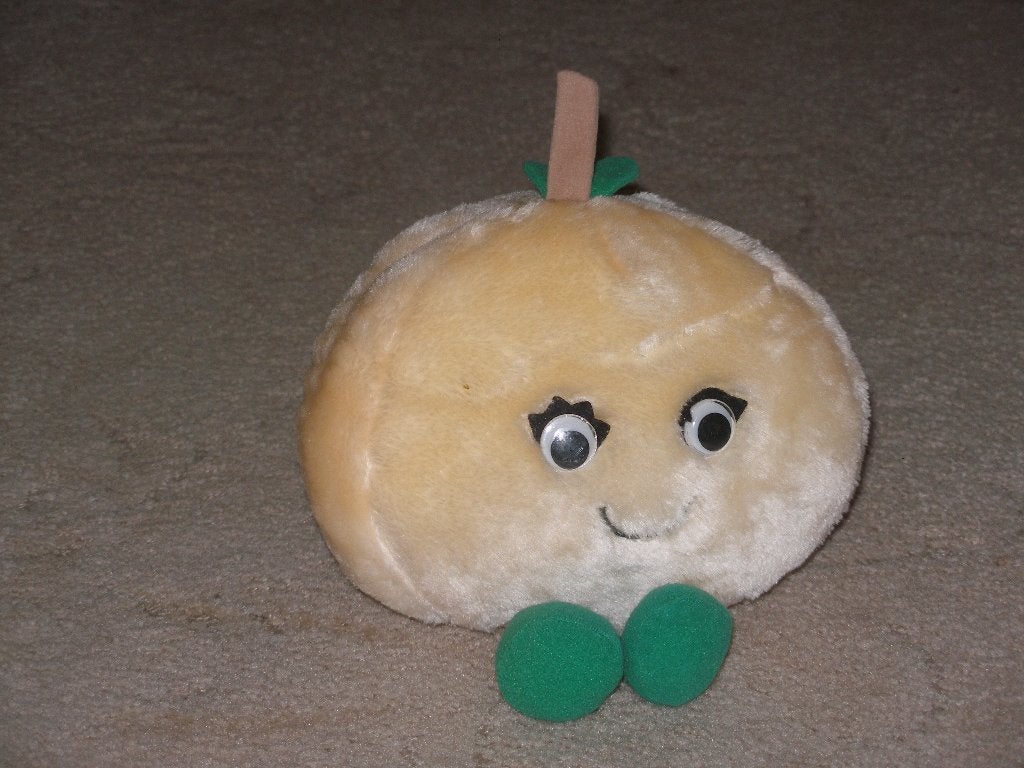 NIEUW 1 superzacht creme/rose knuffel pompoen 20 cm, Kinderen en Baby's, Speelgoed | Knuffels en Pluche, Ophalen of Verzenden