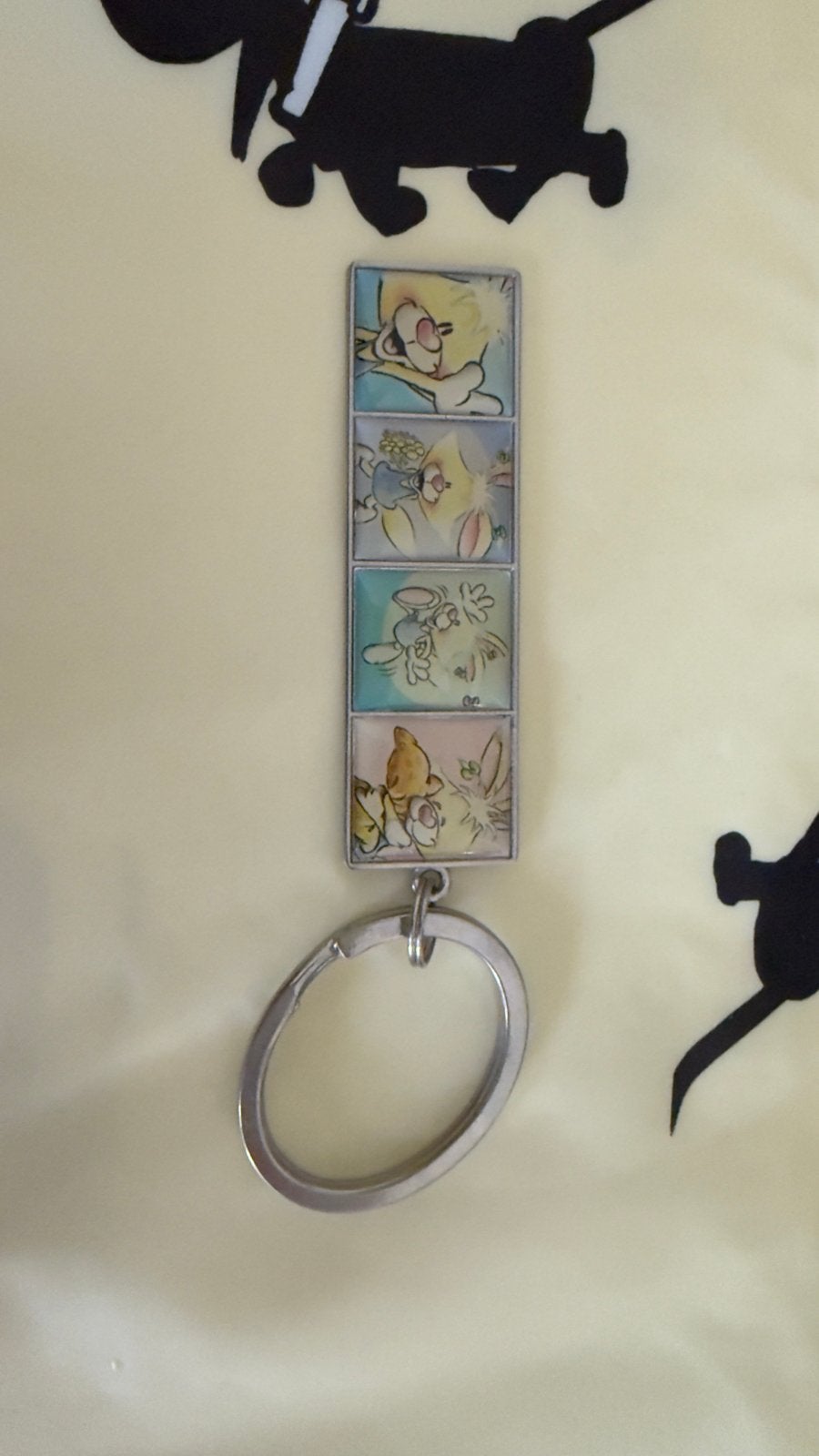 Diddl sleutelhanger met diverse Diddl figuren, Verzamelen, Ophalen of Verzenden, Verschillende figuren, Gebruikt, Overige typen