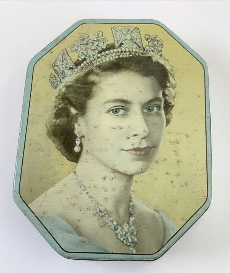 Mooie BLIKKEN! Koningin Elizabeth, Art Deco, Parein, bloemen, Ophalen of Verzenden, Gebruikt, Overige
