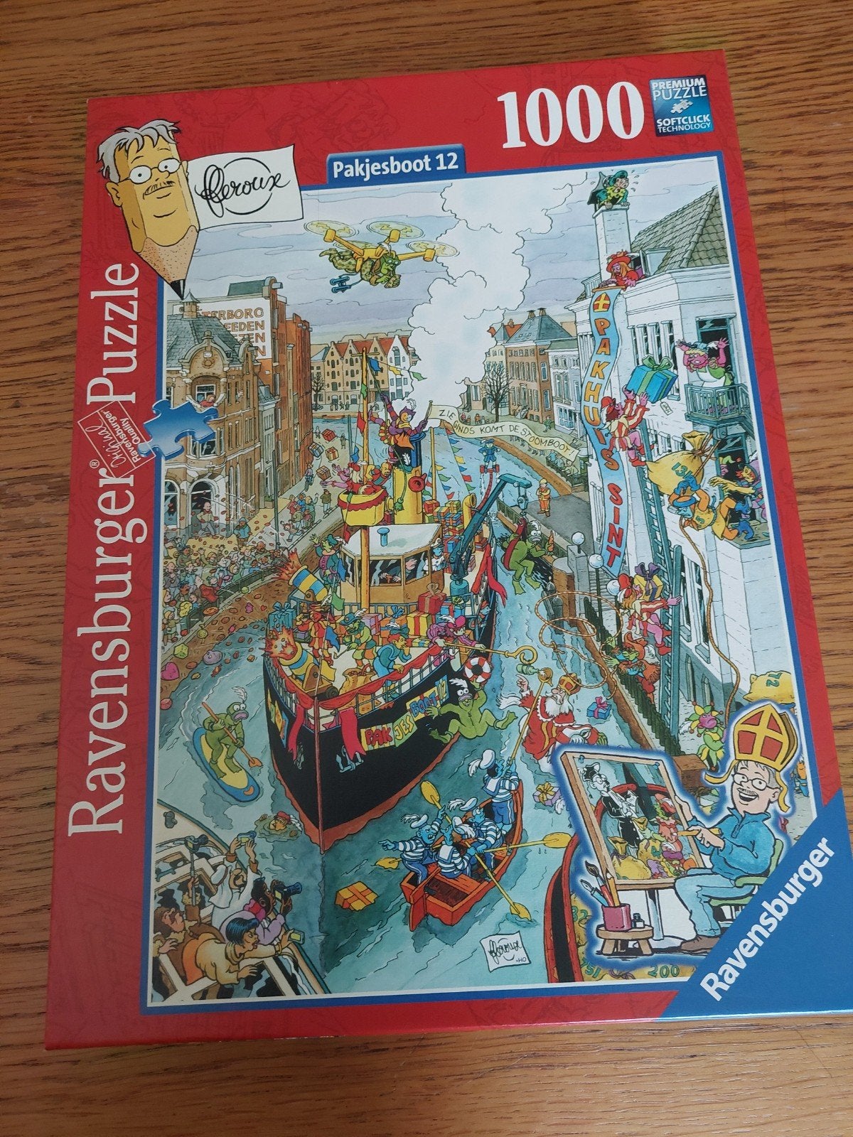 Ravensburger Legpuzzel 1000 stukjes - Pakjesboot 12, Ophalen, 500 t/m 1500 stukjes, Zo goed als nieuw, Legpuzzel
