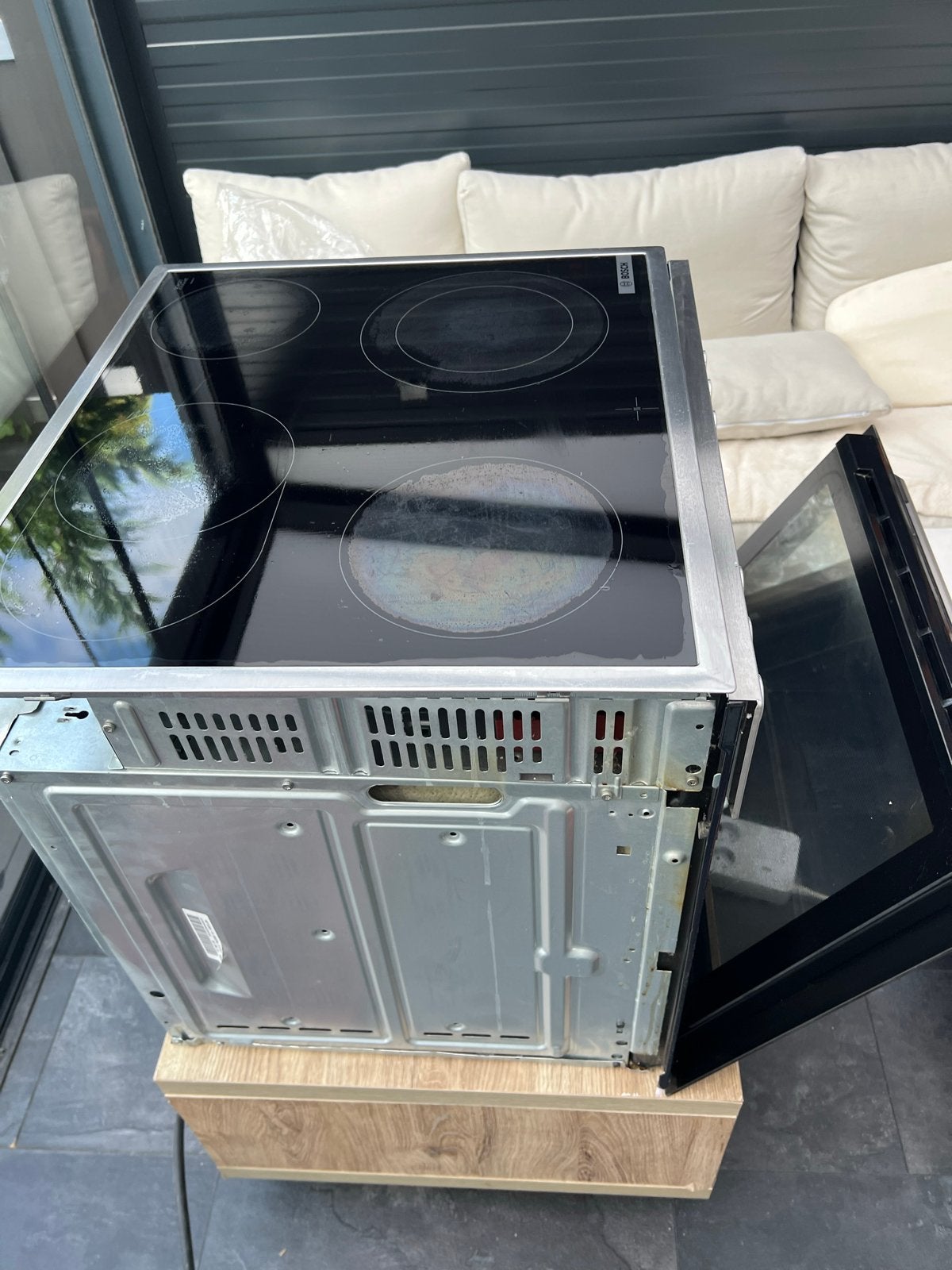 Bosch Keramische Kookplaat + Inbouwoven Combo, Witgoed en Apparatuur, Keramisch, Grill, Zo goed als nieuw, Inbouw