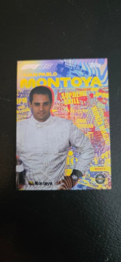 F1 Topps Turbo attax 25 kaarten: Montoya, Villeneuve, Berger, Ophalen of Verzenden, Zo goed als nieuw, Formule 1