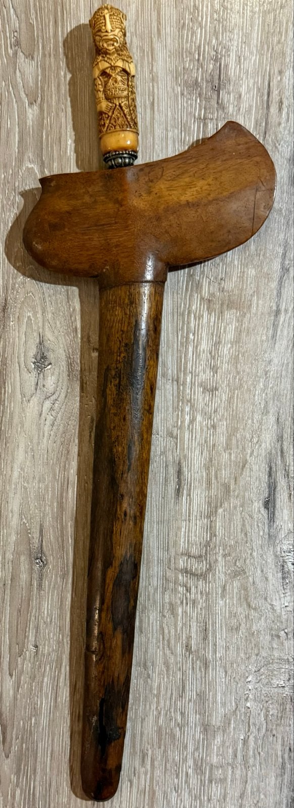 Antieke Kris Keris met prachtig handvat can Hertshoorn, Antiek en Kunst, Ophalen of Verzenden