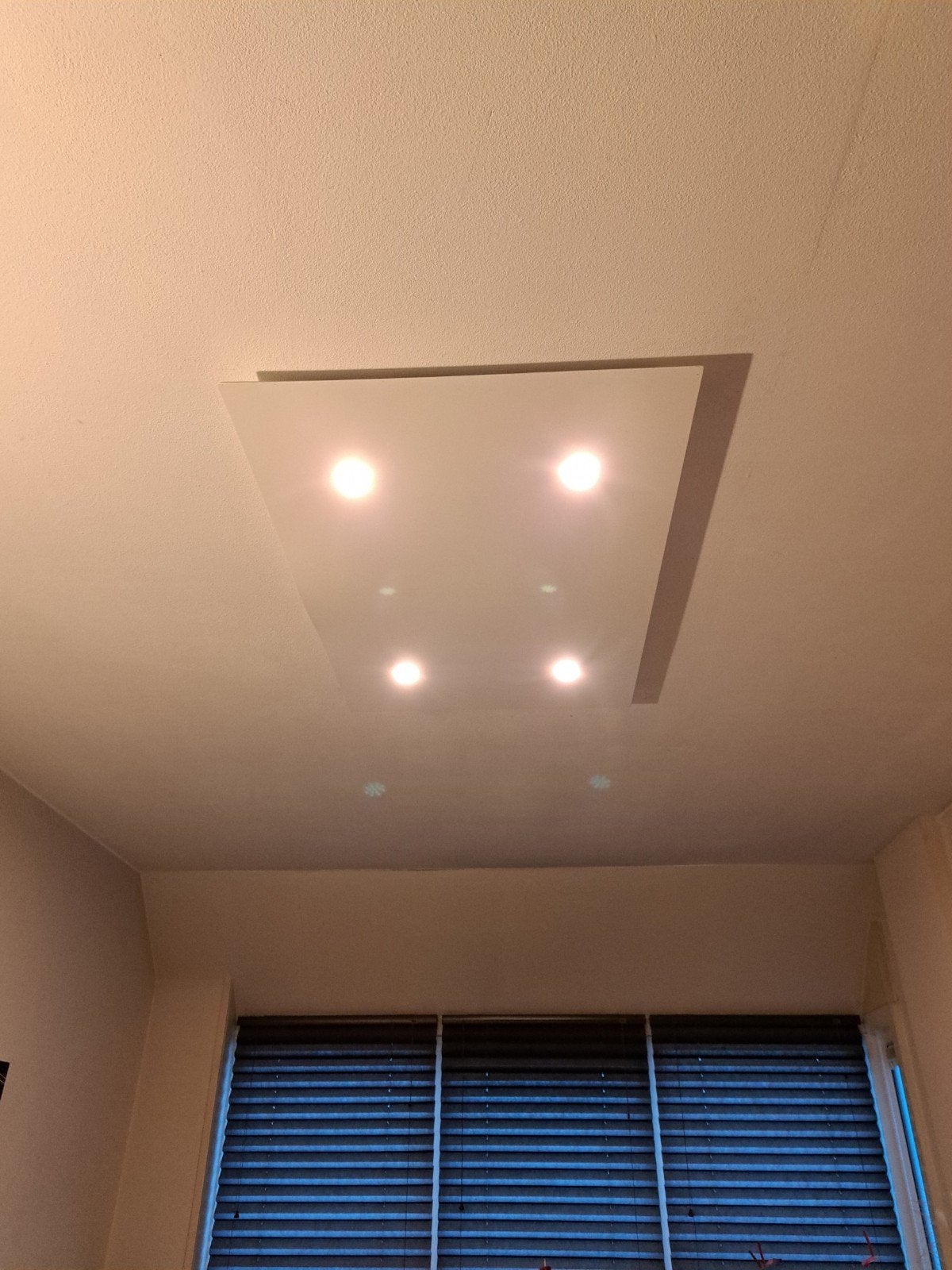 Infraroodpaneel met 4 ledspots, Huis en Inrichting, Ophalen of Verzenden, Zo goed als nieuw, Elektrisch, Overige soorten