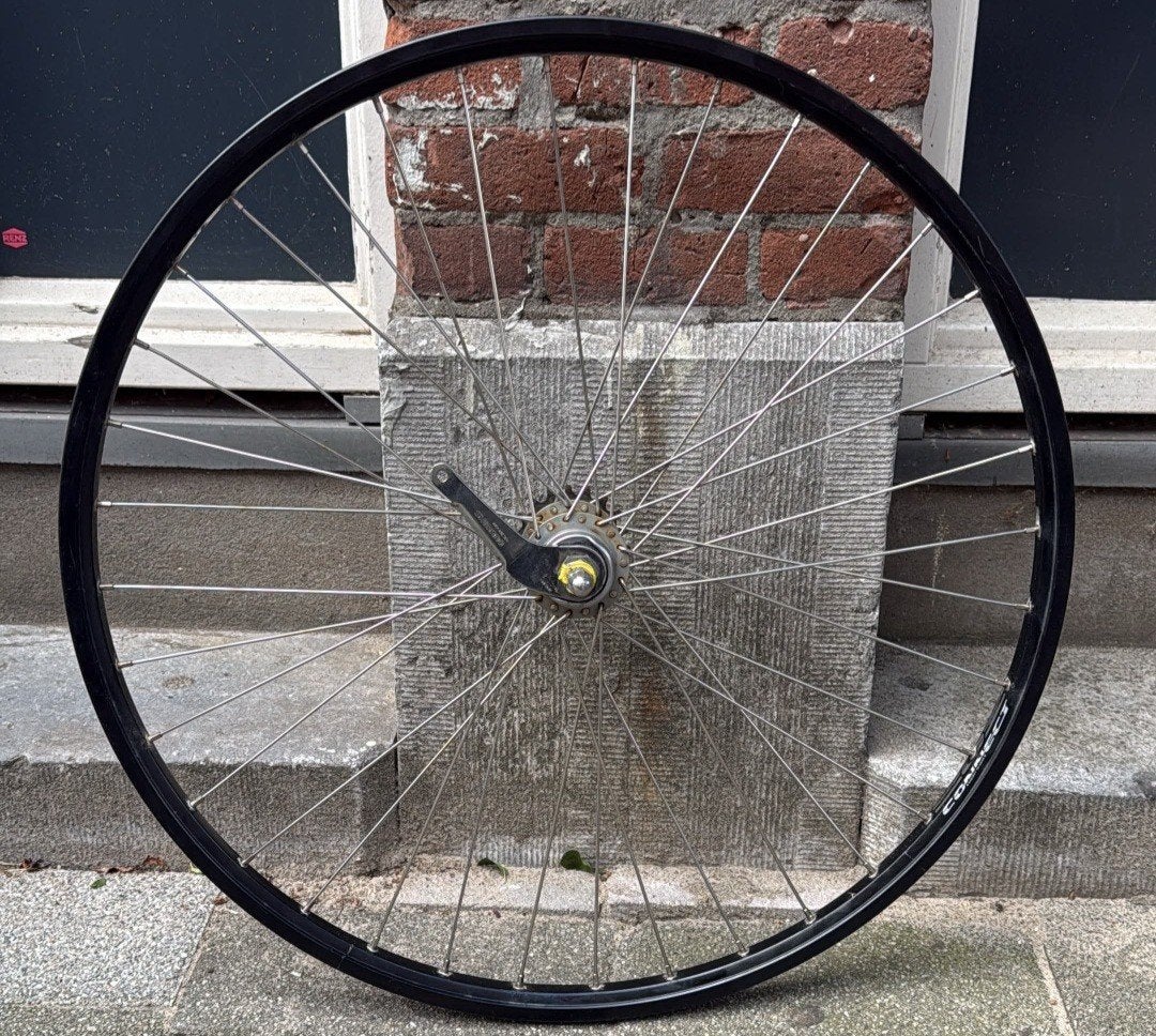 achterwiel 28 inch met terugtraprem en 3 versnellingen, Fietsen en Brommers, Fietsonderdelen, Shimano Nexus, Zo goed als nieuw