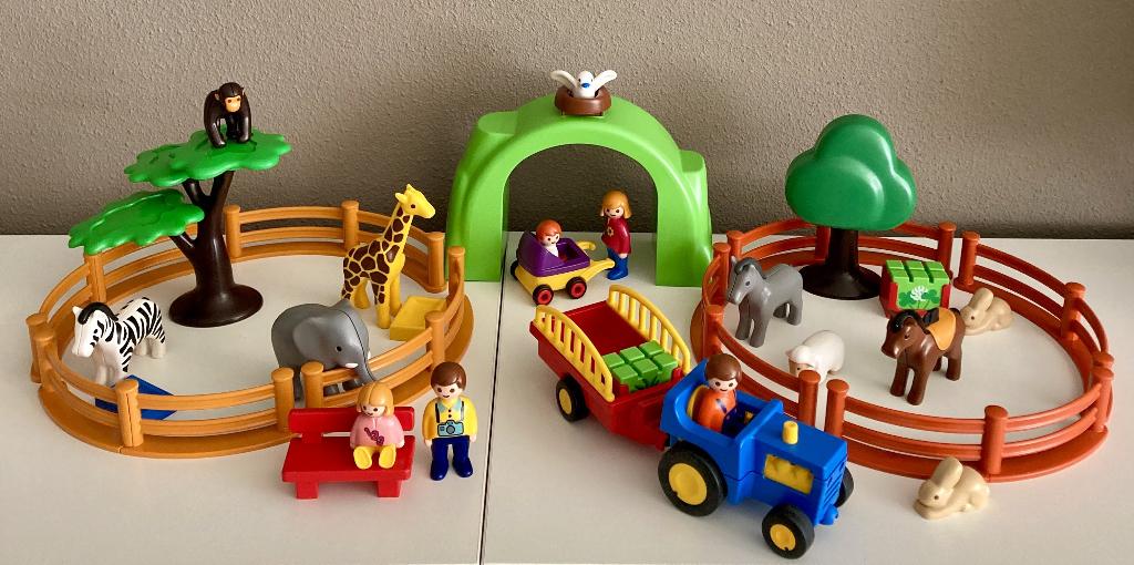 Playmobil 1.2.3. - 6754 - Grand Zoo, Ophalen, Zo goed als nieuw