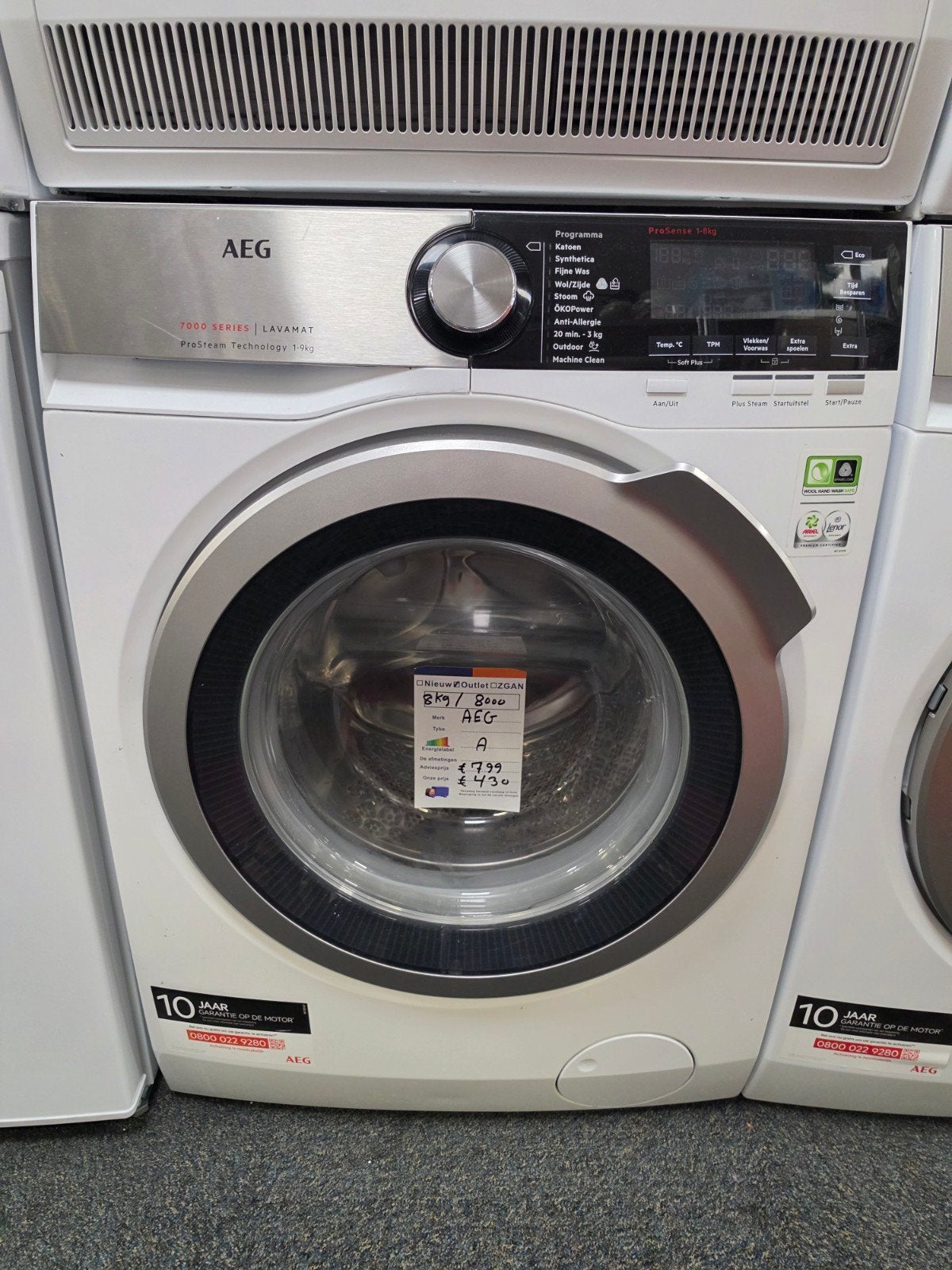 AEG Lavamat Wasmachine en AEG AbsoluteCare Droger Set, AEG, 8 tot 10 kg, Info.nl@aeg.com, Ophalen of Verzenden