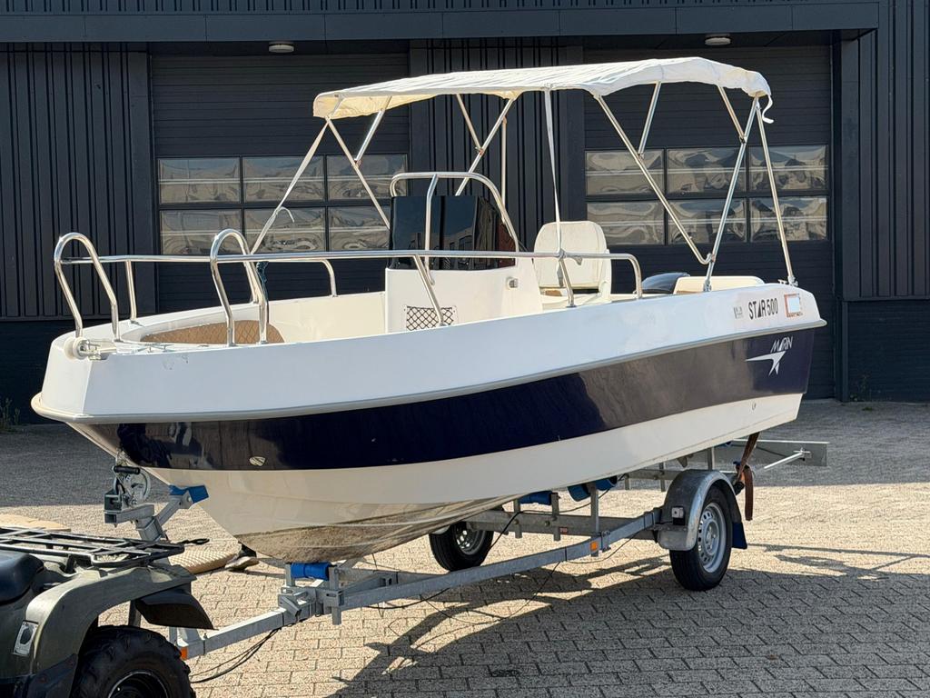 Star Marin 500 Consoleboot met buitenboordmotor, Watersport en Boten, Speedboten, Ophalen, Gebruikt, Minder dan 70 pk, 3 tot 6 meter