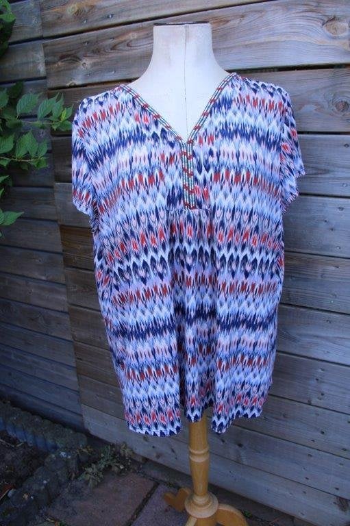 Tuniek blauw/ rood/ roze Paprika mt XXL Vaste prijs, Kleding | Dames, Blauw, Maat 46/48 (XL) of groter, Ophalen of Verzenden, Zo goed als nieuw