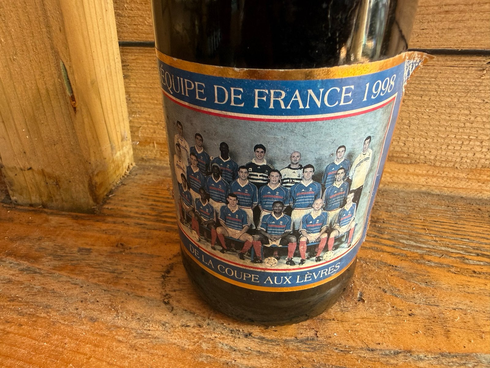 Fles Brut WK1998 - Kelder vondst - Frankrijk kampioen, Ophalen of Verzenden, Gebruikt, Frankrijk, Champagne