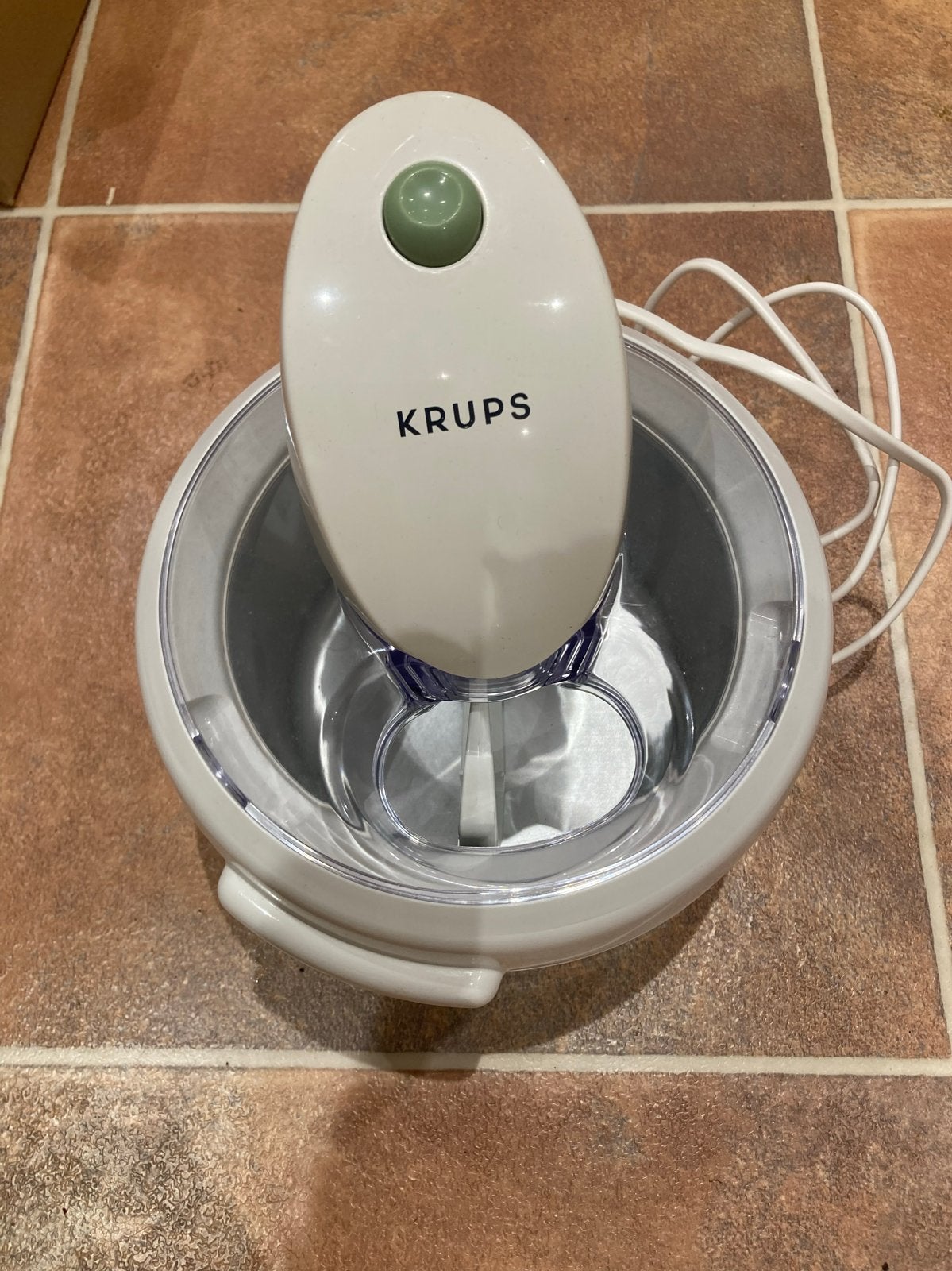 Krups ijsmachine - Maak zelf heerlijk ijs!, Ophalen of Verzenden, Zo goed als nieuw, Koelelement