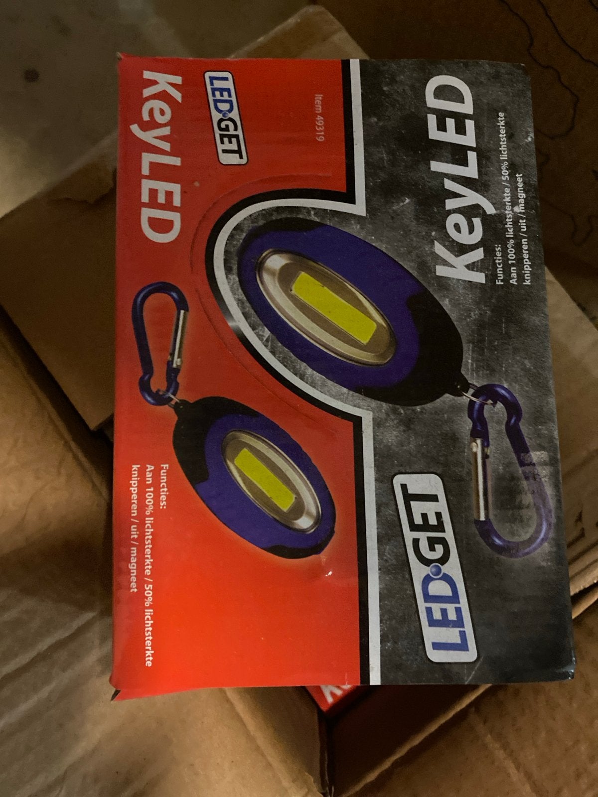 Partij KeyLED sleutelhanger lampjes - 6x12 stuks nieuw, Onbekend, Nieuw, Ophalen of Verzenden, Onbekend