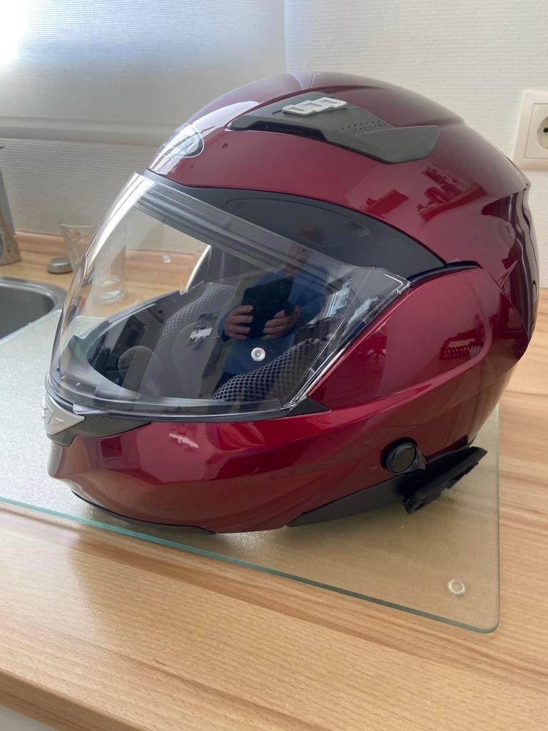 Probiker helm met freecom1 scala rider, Motoren, Overige merken, M, Systeemhelm, Ophalen of Verzenden