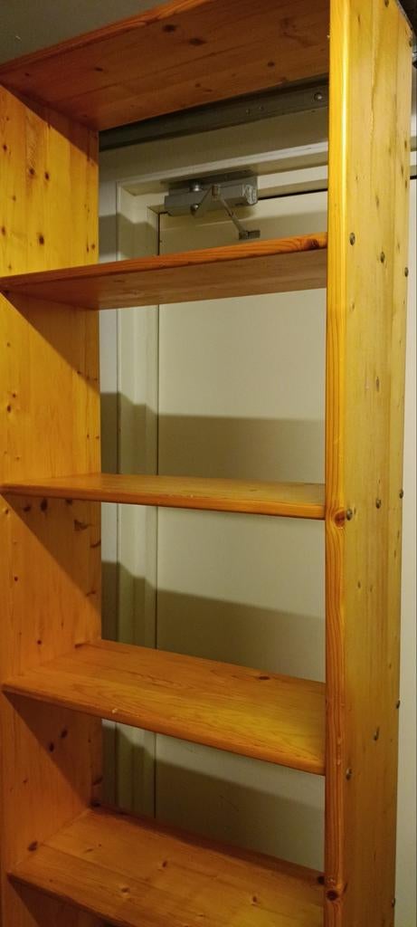 Grenen Boekenkast - 215x64x29 cm, Ophalen, Met plank(en), Gebruikt, 200 cm of meer