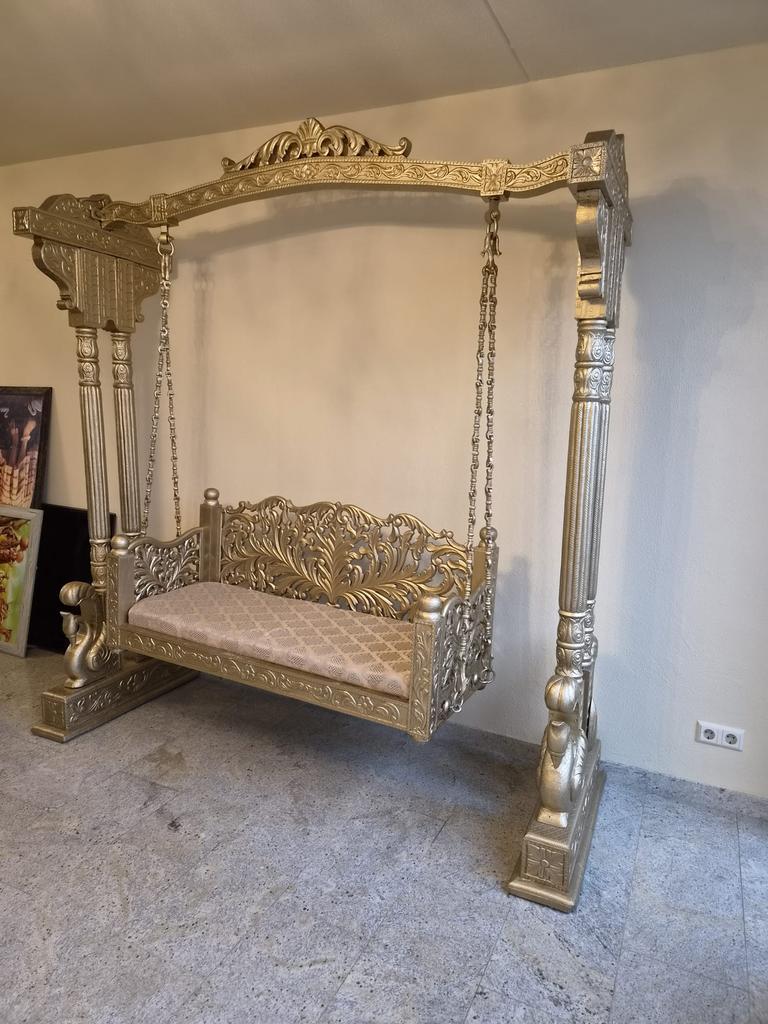 Indiase jhula (schommelbank), 125 cm of meer, Ophalen of Verzenden, Zo goed als nieuw, Rechthoekig