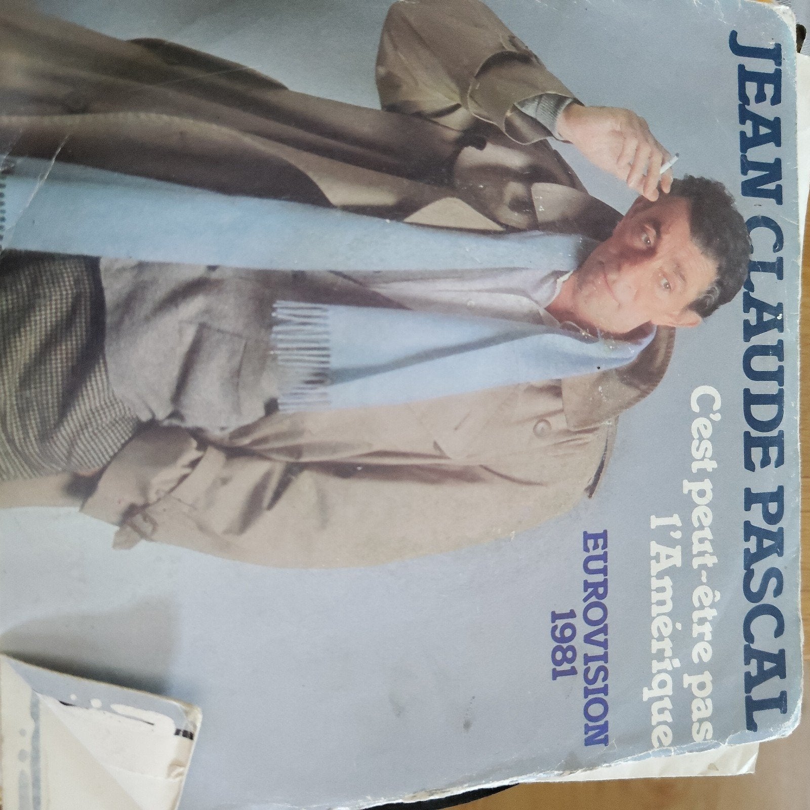 Jean Claude Pascal  C'est peut-être pas l'Amérique (Eurovisi, Gebruikt, 7 inch, Ophalen of Verzenden, Pop