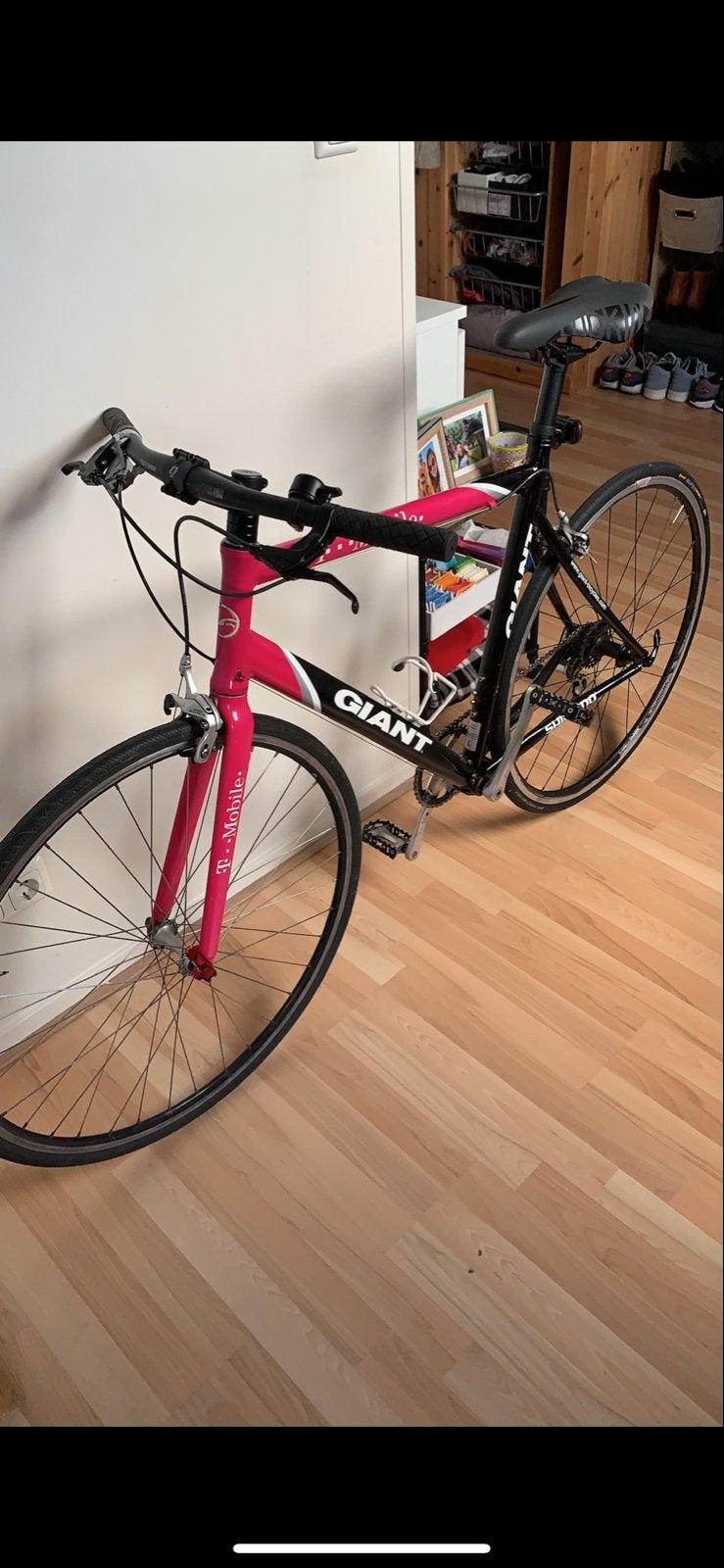 Giant fitnessbike - T-Mobile editie - fiets, Fietsen en Brommers, Ophalen, Gebruikt, Giant, Minder dan 10 versnellingen
