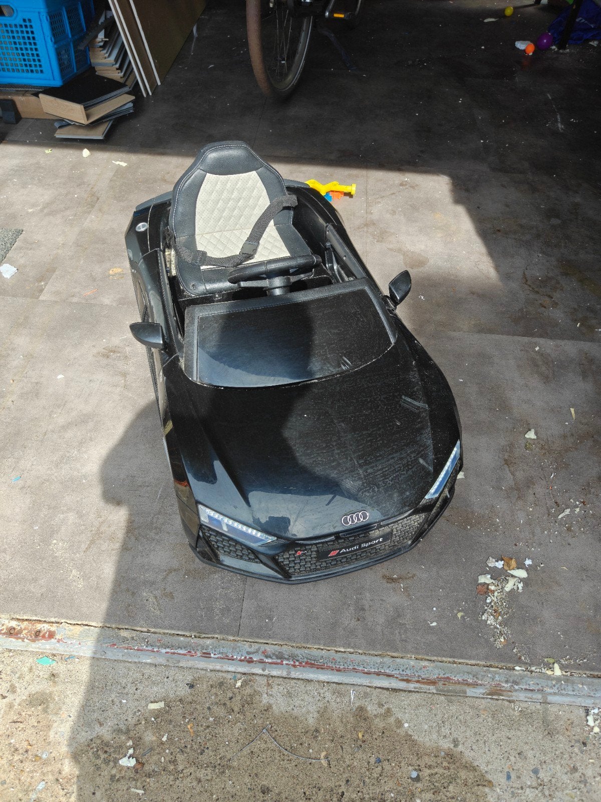 Elektrische kinderauto Audi R8 met afstandsbediening, Ophalen, Gebruikt