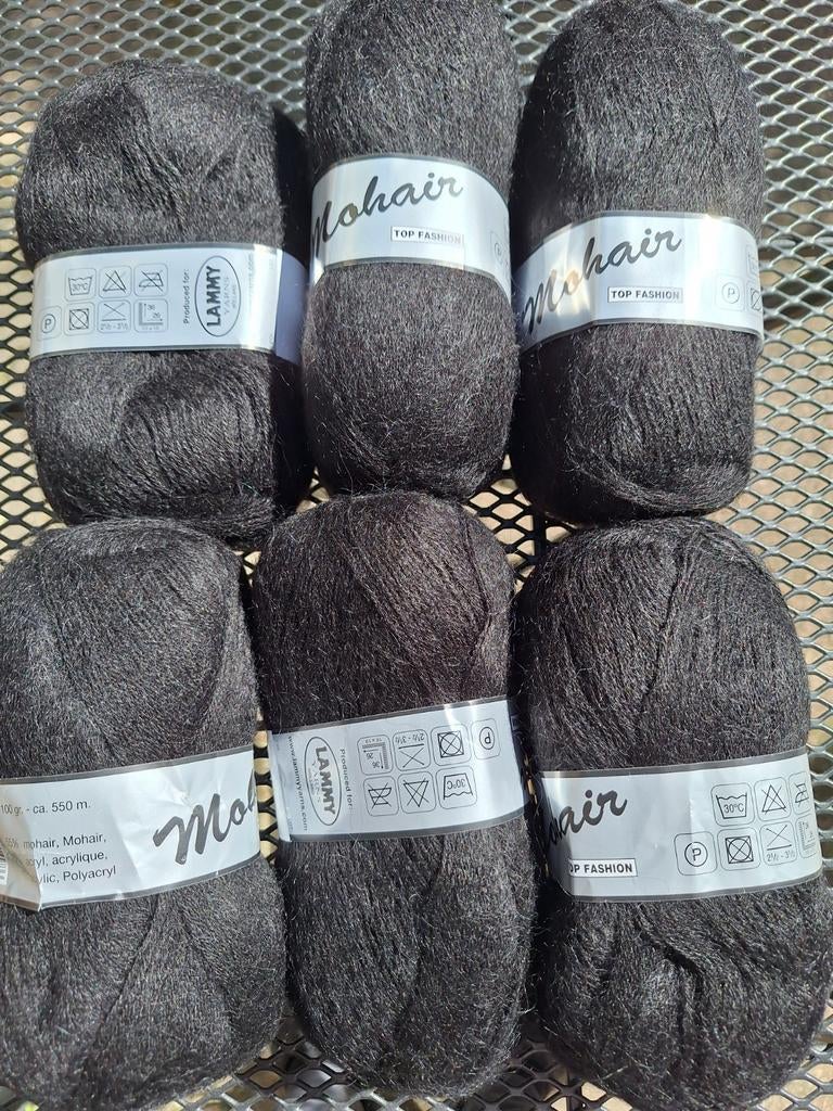 6 Nieuwe bollen Lammy Mohair garen., Ophalen of Verzenden, Nieuw, Breien of Haken, Wol of Garen