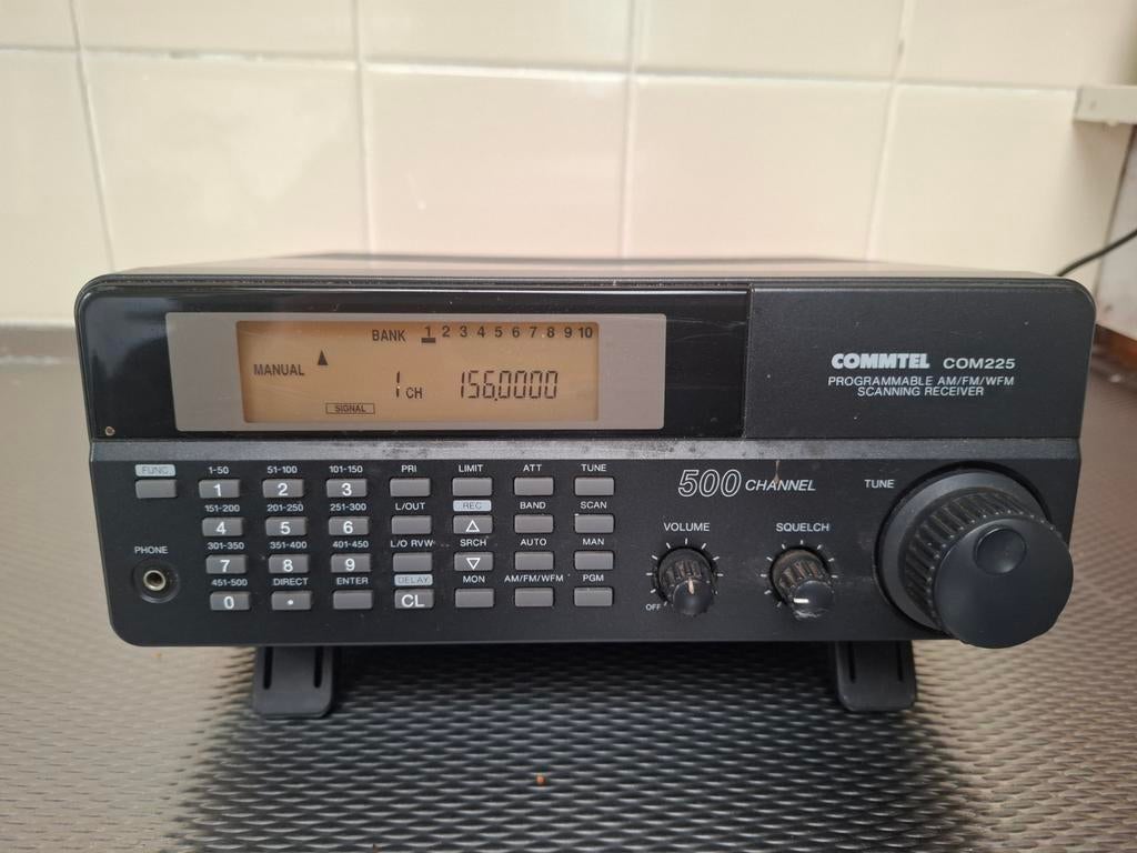 Commtel COM225 Programmeerbare AM/FM/WFM Scanner Ontvanger, Ophalen of Verzenden, Gebruikt