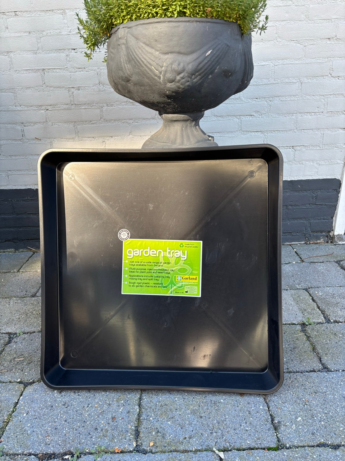 Zwarte  plantenschaal /wasmachine opvangbak 60x60x7 cm, Ophalen, Nieuw
