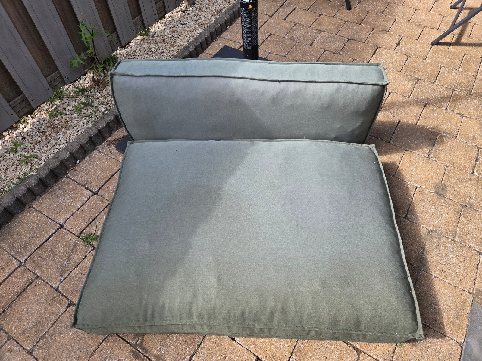 Prachtige pallet kussens groen!, Tuin en Terras, Ophalen, Zo goed als nieuw