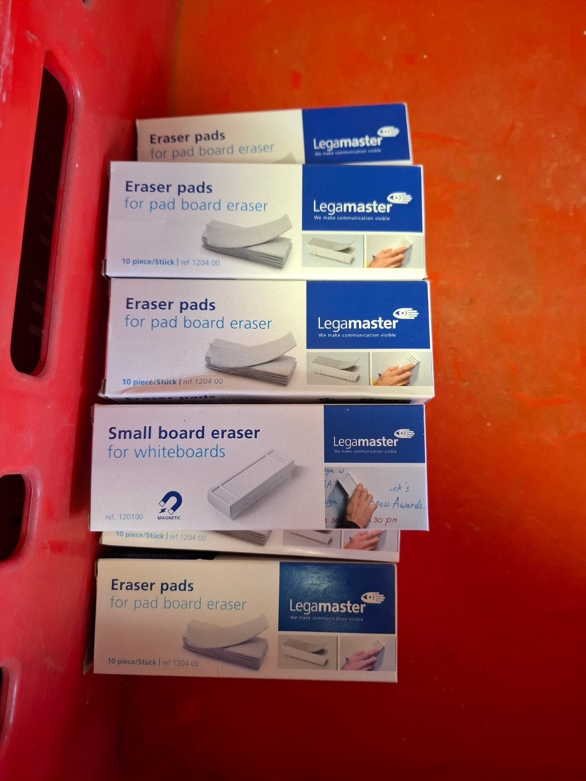 eraserpads, Ophalen