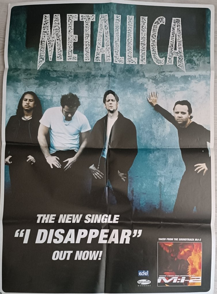 Metallica promo poster 60 x80 cm, Verzamelen, Ophalen of Verzenden, A1 t/m A3, Muziek, Rechthoekig Staand