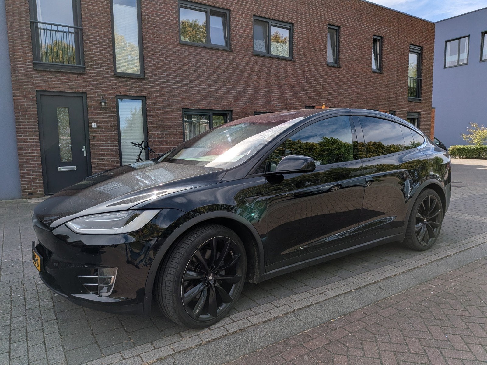 Tesla Model X 2018 Zwart, Automaat, Model X, Zwart, 124 €/maand