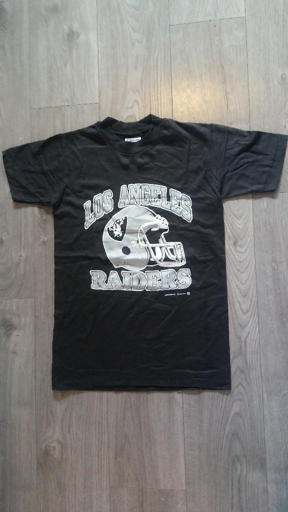 Los Angeles Raiders vintage 1990 NFL shirt t-shirt rare, Ophalen of Verzenden, Gebruikt, Buitenlandse clubs, Shirt